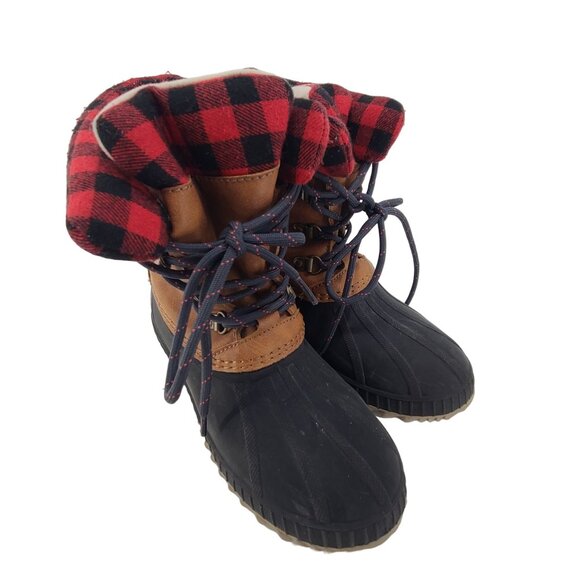 GAP Other - Gap Kids Lace Up  Duck Boots Tan  Blue Size 1